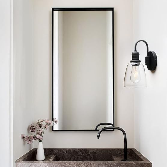 Wall Sconce, 14-Inch Black Glass Shade