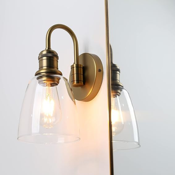 Wall Sconce, 14-Inch Antique Brass