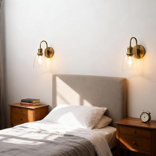 Wall Sconce, 14-Inch Antique Brass